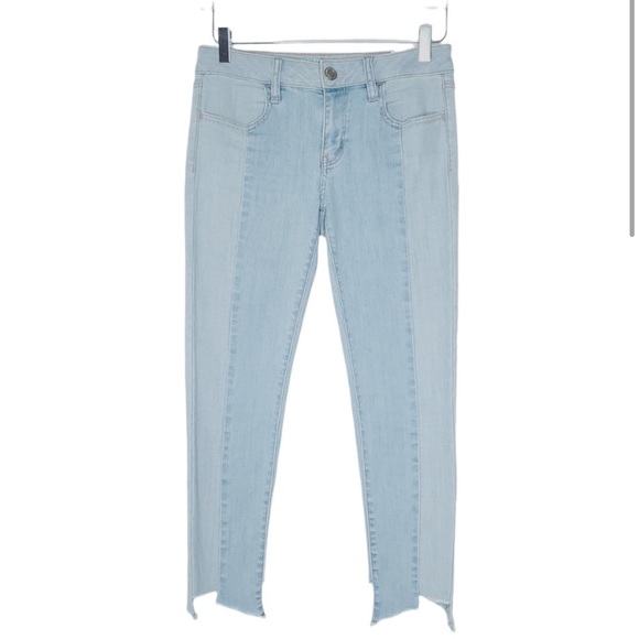 Two Tone Crop Jeans - Picture 3 of 9